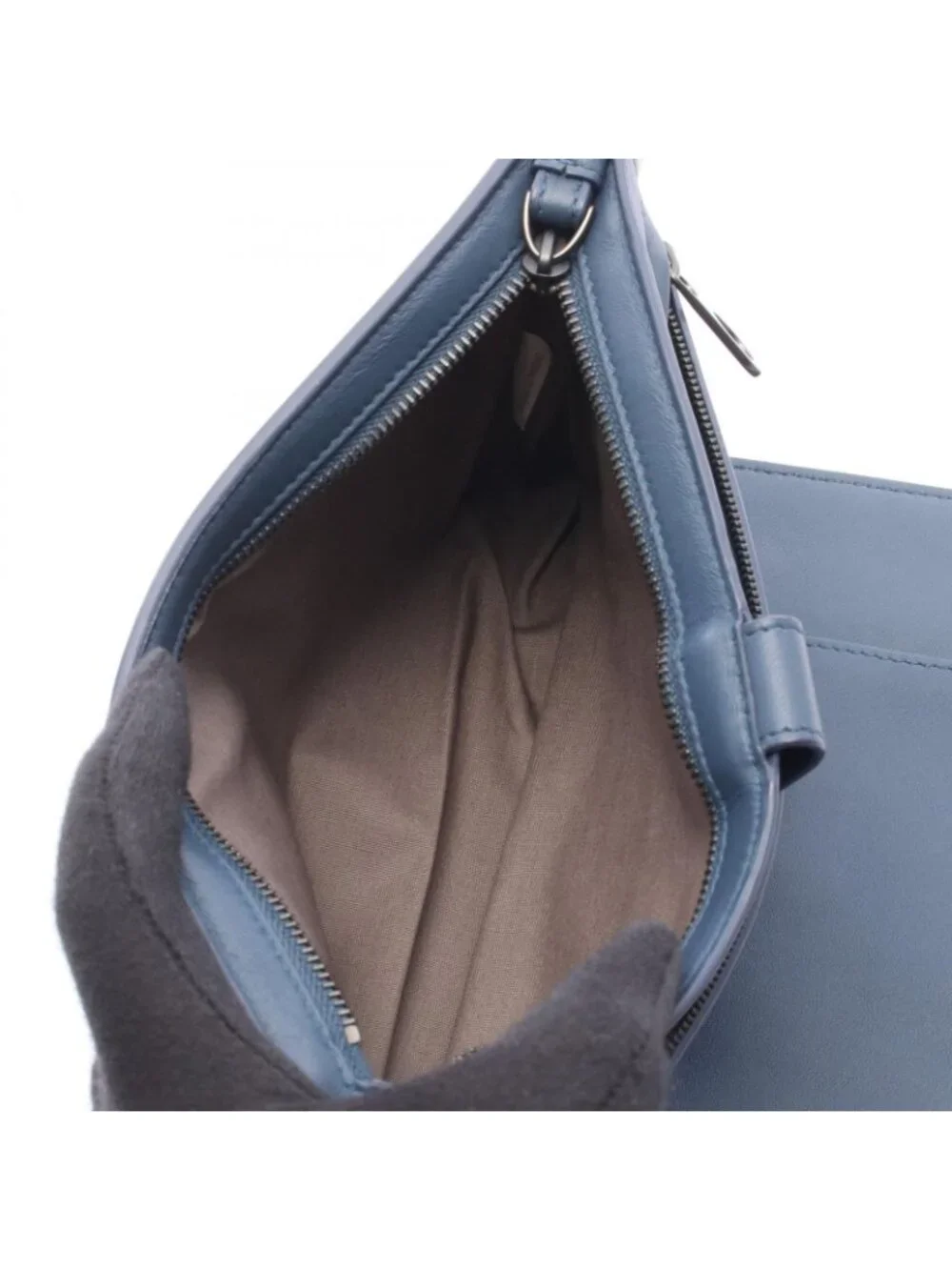 Bottega Veneta Clutch Micro Macro Blue Black Lambskin